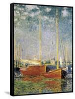 Argenteuil-Claude Monet-Framed Stretched Canvas