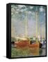 Argenteuil-Claude Monet-Framed Stretched Canvas