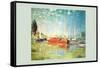 Argenteuil-Claude Monet-Framed Stretched Canvas