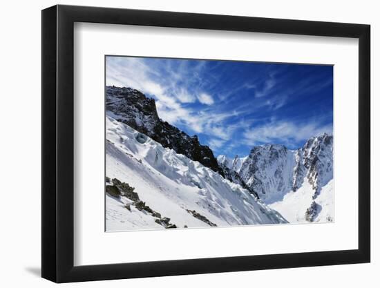 Argentiere Glacier, Chamonix, Rhone Alpes, Haute Savoie, French Alps, France, Europe-Christian Kober-Framed Photographic Print
