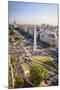 Argentina, Buenos Aires, Avenida 9 De Julio and Obelisk-Michele Falzone-Mounted Photographic Print