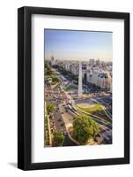 Argentina, Buenos Aires, Avenida 9 De Julio and Obelisk-Michele Falzone-Framed Photographic Print