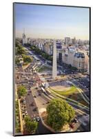 Argentina, Buenos Aires, Avenida 9 De Julio and Obelisk-Michele Falzone-Mounted Photographic Print