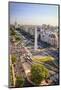 Argentina, Buenos Aires, Avenida 9 De Julio and Obelisk-Michele Falzone-Mounted Photographic Print