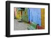 Argentina, Buenos Aires, La Boca, Old wall, colors-George Theodore-Framed Photographic Print