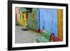 Argentina, Buenos Aires, La Boca, Old wall, colors-George Theodore-Framed Photographic Print