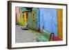 Argentina, Buenos Aires, La Boca, Old wall, colors-George Theodore-Framed Photographic Print