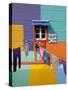 Argentina, Buenos Aires Province, City of Buenos Aires, La Boca, View of Colourful Caminito.-Karol Kozlowski-Stretched Canvas