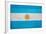 Argentina Flag Design with Wood Patterning - Flags of the World Series-Philippe Hugonnard-Framed Art Print