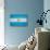 Argentina Flag Design with Wood Patterning - Flags of the World Series-Philippe Hugonnard-Stretched Canvas displayed on a wall