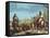 Argentina. Gauchos Driving Cattle-null-Framed Stretched Canvas