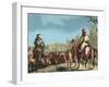 Argentina. Gauchos Driving Cattle-null-Framed Giclee Print