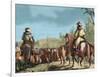 Argentina. Gauchos Driving Cattle-null-Framed Giclee Print