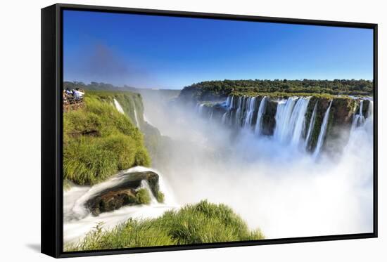 Argentina, Iguazu Falls National Park, (Unesco Site), Devil's Throat-Michele Falzone-Framed Stretched Canvas