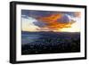 Argentina, Patagonia, Bariloche, Panoramic View, Sunrise, Red Sky-Chris Seba-Framed Photographic Print