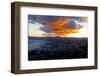 Argentina, Patagonia, Bariloche, Panoramic View, Sunrise, Red Sky-Chris Seba-Framed Photographic Print