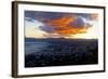 Argentina, Patagonia, Bariloche, Panoramic View, Sunrise, Red Sky-Chris Seba-Framed Photographic Print