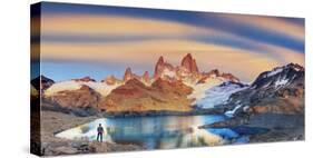 Argentina, Patagonia, El Chalten, Los Glaciares National Park, Cerro Fitzroy Peak-Michele Falzone-Stretched Canvas