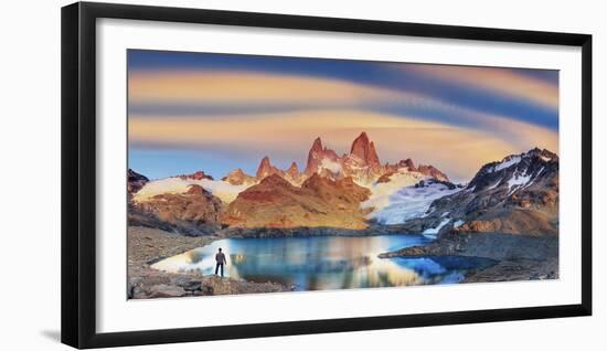 Argentina, Patagonia, El Chalten, Los Glaciares National Park, Cerro Fitzroy Peak-Michele Falzone-Framed Photographic Print