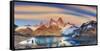 Argentina, Patagonia, El Chalten, Los Glaciares National Park, Cerro Fitzroy Peak-Michele Falzone-Framed Stretched Canvas