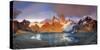 Argentina, Patagonia, El Chalten, Los Glaciares National Park, Cerro Fitzroy Peak-Michele Falzone-Stretched Canvas