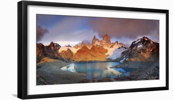 Argentina, Patagonia, El Chalten, Los Glaciares National Park, Cerro Fitzroy Peak-Michele Falzone-Framed Photographic Print