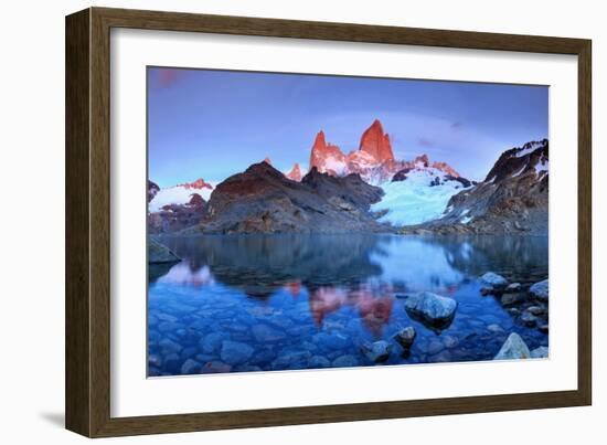 Argentina, Patagonia, El Chalten, Los Glaciares National Park, Cerro Fitzroy Peak-Michele Falzone-Framed Photographic Print