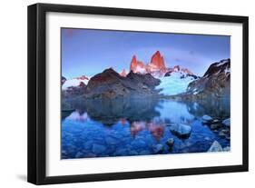 Argentina, Patagonia, El Chalten, Los Glaciares National Park, Cerro Fitzroy Peak-Michele Falzone-Framed Photographic Print