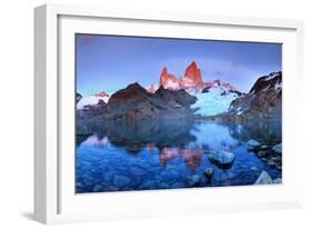 Argentina, Patagonia, El Chalten, Los Glaciares National Park, Cerro Fitzroy Peak-Michele Falzone-Framed Photographic Print