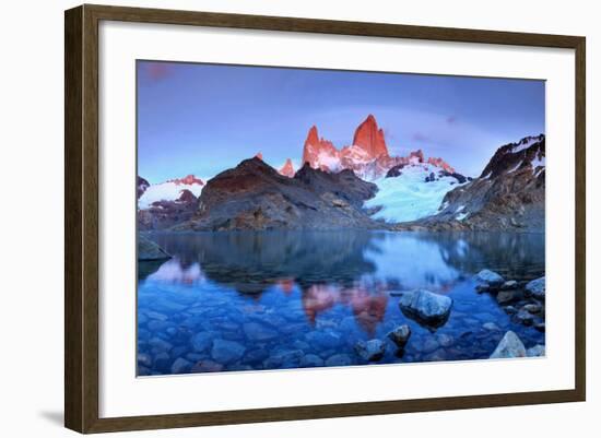 Argentina, Patagonia, El Chalten, Los Glaciares National Park, Cerro Fitzroy Peak-Michele Falzone-Framed Photographic Print