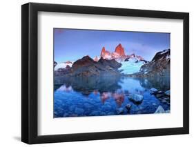 Argentina, Patagonia, El Chalten, Los Glaciares National Park, Cerro Fitzroy Peak-Michele Falzone-Framed Photographic Print