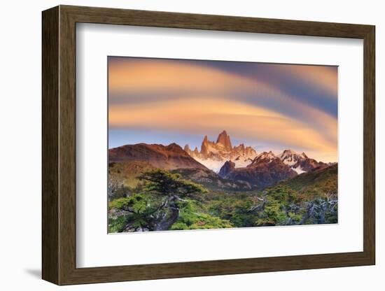 Argentina, Patagonia, El Chalten, Los Glaciares National Park, Cerro Fitzroy Peak-Michele Falzone-Framed Photographic Print