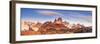 Argentina, Patagonia, El Chalten, Los Glaciares National Park, Cerro Torre and Cerro Fitzroy Peaks-Michele Falzone-Framed Photographic Print