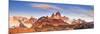 Argentina, Patagonia, El Chalten, Los Glaciares National Park, Cerro Torre and Cerro Fitzroy Peaks-Michele Falzone-Mounted Photographic Print