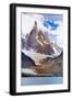 Argentina, Patagonia, El Chalten, Los Glaciares National Park, Laguna Torre and Cerro Torre Peak-Michele Falzone-Framed Photographic Print