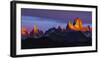 Argentina, Patagonia, Sunrise, colorful-George Theodore-Framed Photographic Print