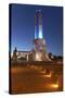 Argentina, Rosario, National Monument, 'Monumento De La Bandera', Lighting, Evening-Chris Seba-Stretched Canvas