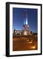 Argentina, Rosario, National Monument, 'Monumento De La Bandera', Lighting, Evening-Chris Seba-Framed Premium Photographic Print