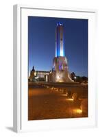 Argentina, Rosario, National Monument, 'Monumento De La Bandera', Lighting, Evening-Chris Seba-Framed Photographic Print