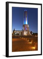 Argentina, Rosario, National Monument, 'Monumento De La Bandera', Lighting, Evening-Chris Seba-Framed Photographic Print