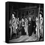 Argentina's First Lady Eva Peron at the Vatican in a Stop on Her European Tour-null-Framed Stretched Canvas