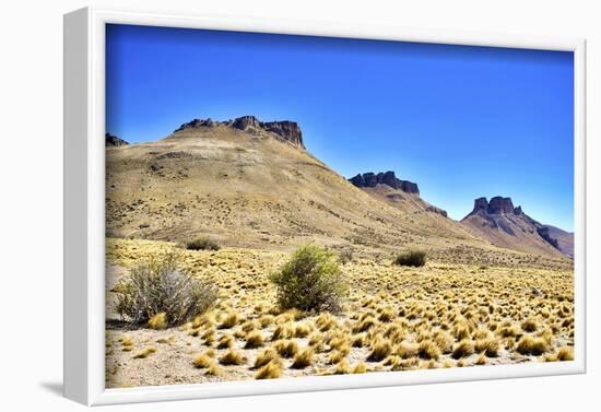 Argentina, Santa Cruz. Alero Charcamata (cave paintings site) and surroundings.-Michele Molinari-Framed Photographic Print