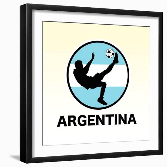 Argentina Soccer-null-Framed Giclee Print