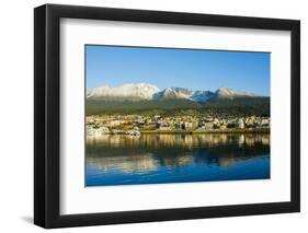 Argentina. Tierra Del Fuego. Ushuaia. Sunrise over the Town-Inger Hogstrom-Framed Photographic Print