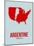 Argentine America Poster 1-NaxArt-Mounted Art Print