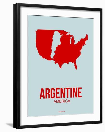 Argentine America Poster 1-NaxArt-Framed Art Print