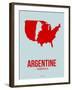 Argentine America Poster 1-NaxArt-Framed Art Print