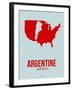 Argentine America Poster 1-NaxArt-Framed Art Print