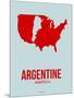 Argentine America Poster 1-NaxArt-Mounted Art Print