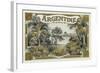 Argentine Brand Cigar Box Label-Lantern Press-Framed Art Print